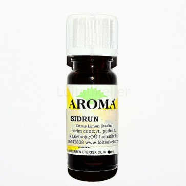 Sidruni eeterlik õli, öko