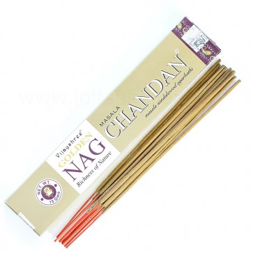 Golden Nag Chandan Masala Sandlipuu lõhnapirrud (viirukid) / Golden Nag Chandan Masala Sandalwood Incense