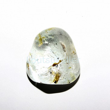 Nigeeria valge-kollane topaas  lihvitud keskmine