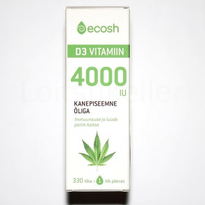 D3 vitamiin kanepiõliga10ml 1 tilk 4000 IU